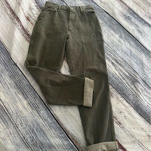 Vintage 80/90’s Olive Green Wrangler Women’s Jeans